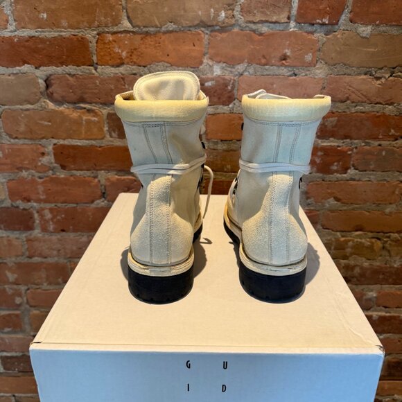 Guidi 20 "Mountain" Boots in Off-White Suede - Picture 3 of 7
